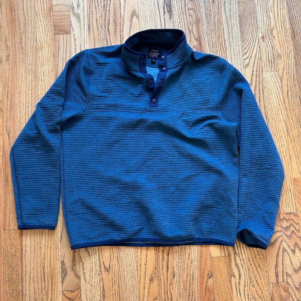 J. Crew Mens 1/4 button Sweater